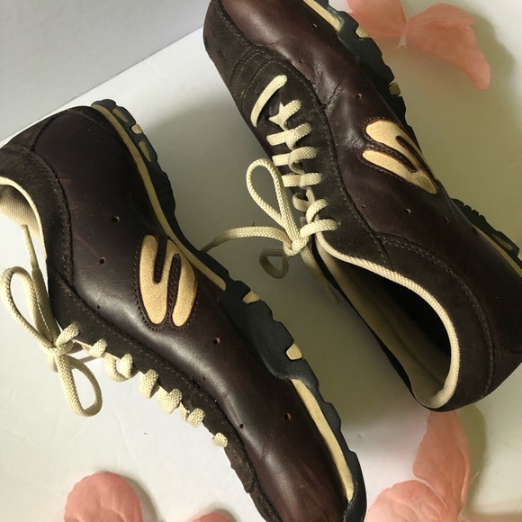 SKECHERS BROWN SNEAKERS SIZE 7.5 - Picture 3 of 9